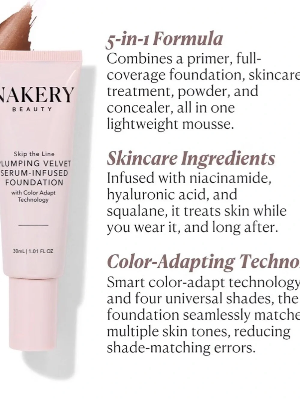 Plumping Velvet Serum-Infused Foundation — medium & light